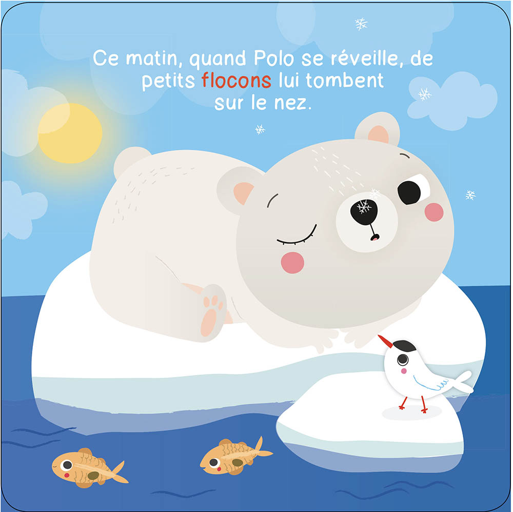 Polo L'ourson Et La Chasse Aux Flocons (Coll. Mon Premier Livre De Bain)