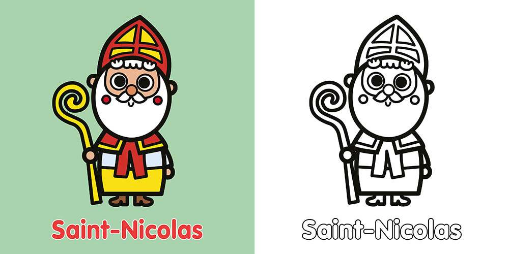 Saint-Nicolas (Coll. Mes Premiers Coloriages)