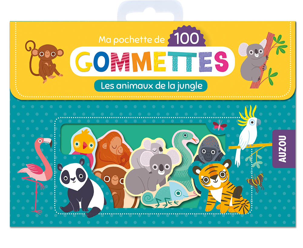 Ma Pochette De 100 Gommettes - Les Animaux De La Jungle