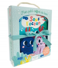 Mon petit coffret de bain - Sous l'océan - Un livre de bain et 2 marionnettes à doigt