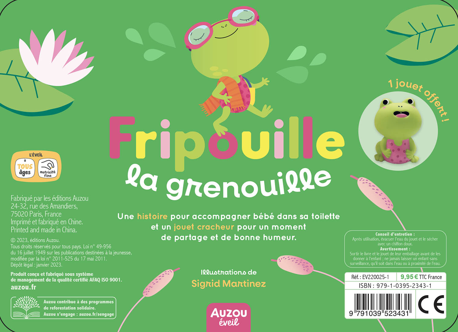 Mon Premier Livre De Bain - Fripouille La Grenouille (Valisette Plastique)