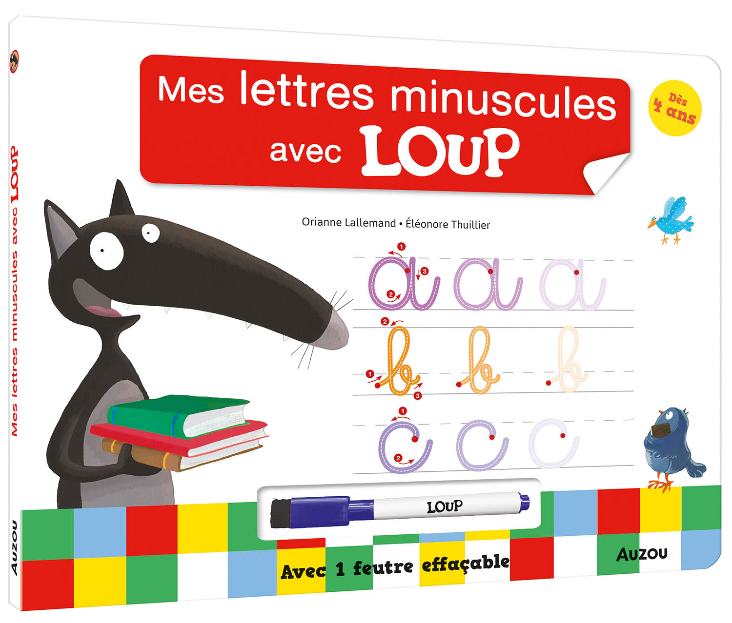 Livre Ardoise - Les Lettres Minuscules Avec Loup