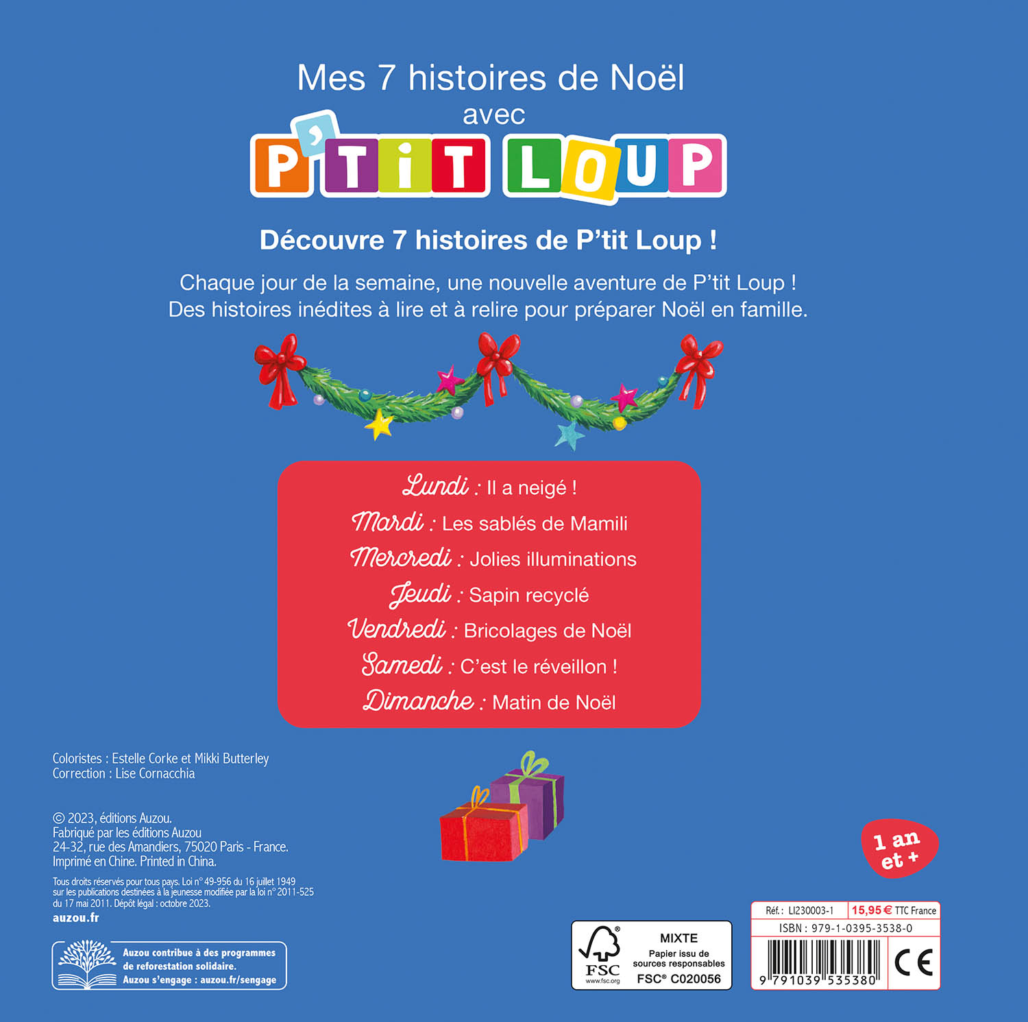 P'tit Loup - Mes 7 Histoires De Noël