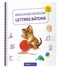 Mon cahier d'écriture - Lettres bâtons - Les chats