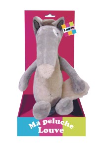 Boite peluche louve