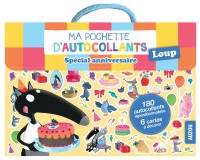 Ma pochette d'autocollants loup - Special anniversaire (coll. ma pochette d'arti