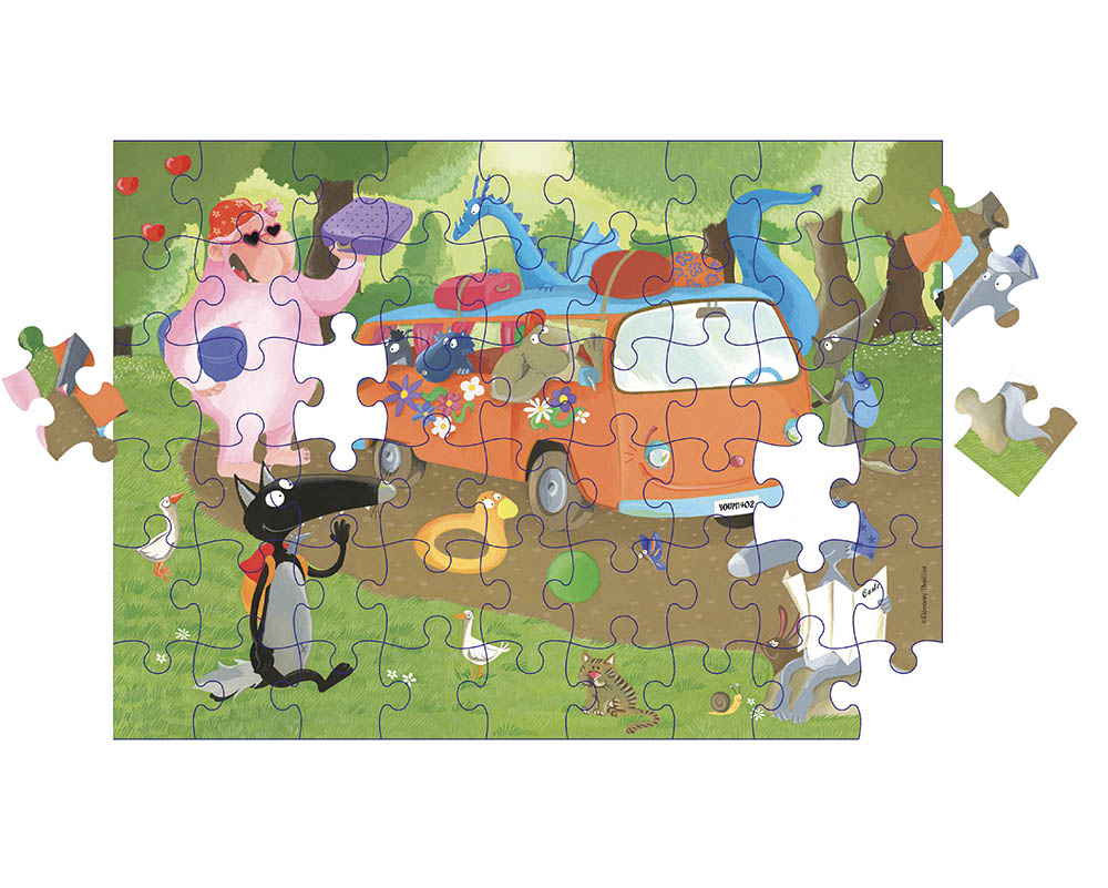 Ma Boite Puzzle Du Loup - 54 Pieces