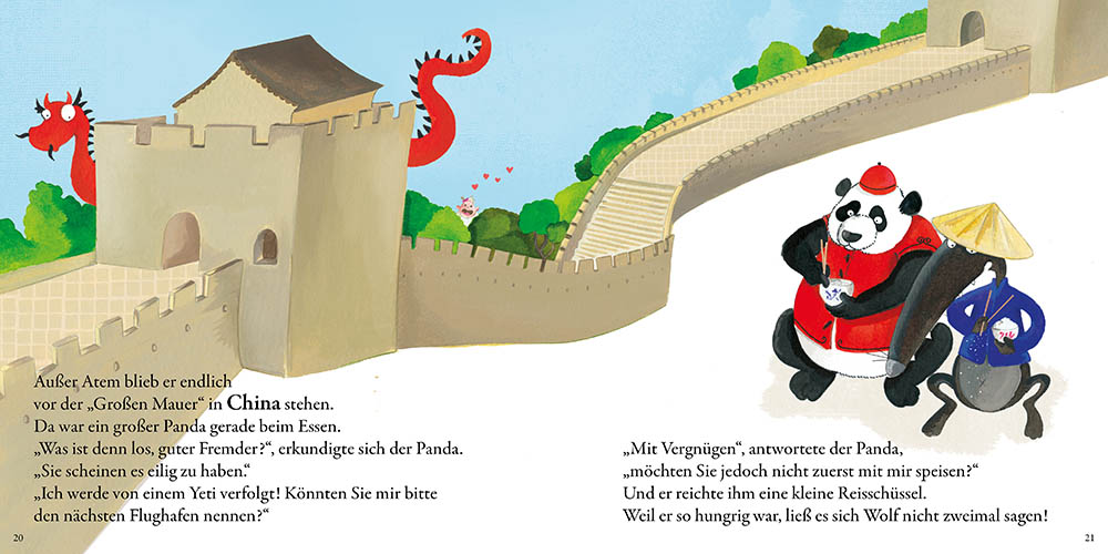 Le Loup Qui Voulait Faire Le Tour Du Monde En Allemand (Coll. Mes Ptits Albums)