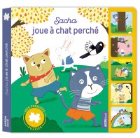 Sacha joue a chat perche