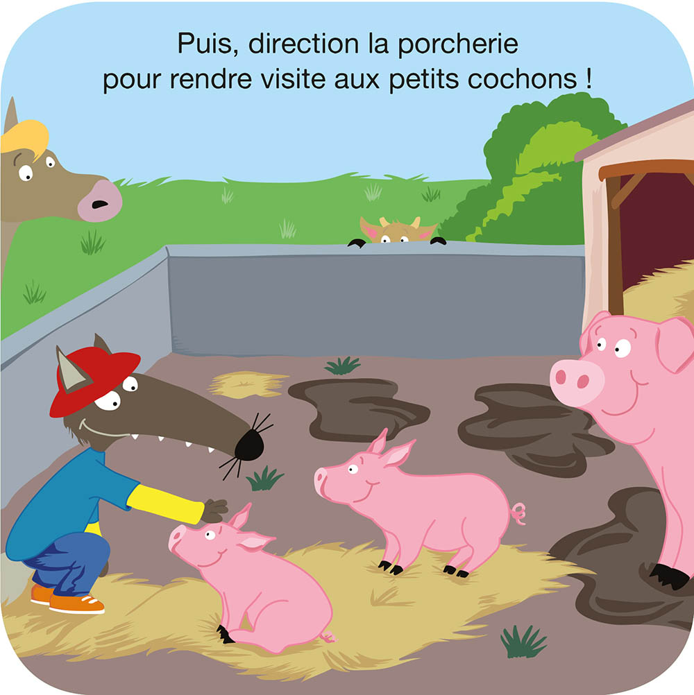 P'tit Loup À La Ferme - Livre De Bain