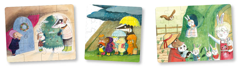 Mes 3 Puzzles En Bois - Petite Taupe