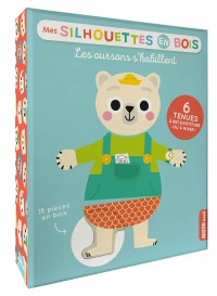 Les oursons s'habillent - Mes silhouettes en bois