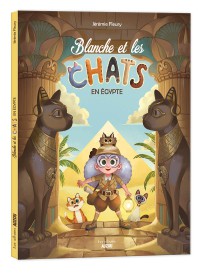 Blanche et les chats en égypte