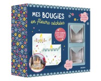 Mes bougies en fleurs séchées