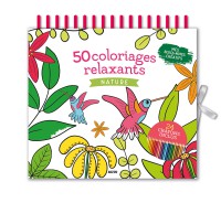 50 coloriages relaxants nature