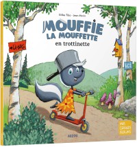 Mouffie la mouffette en trottinette