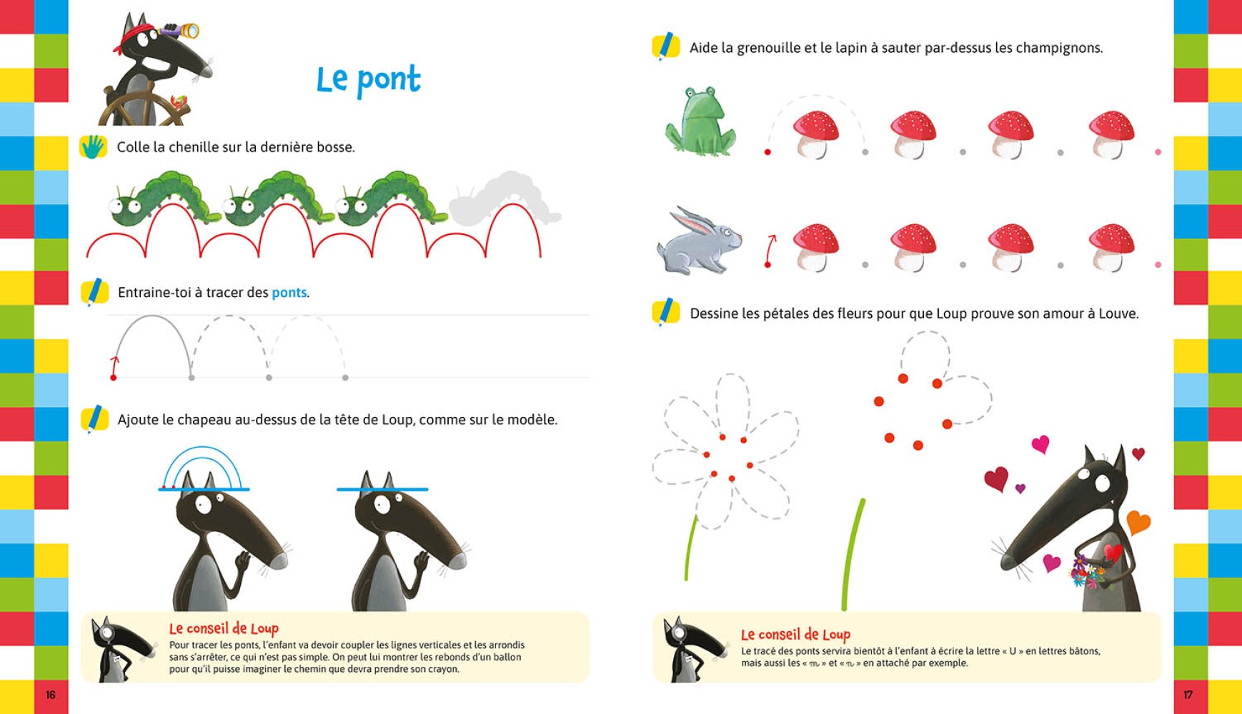 Je Me Prépare À L'écriture Avec Loup - Les Tracés Et Les Formes