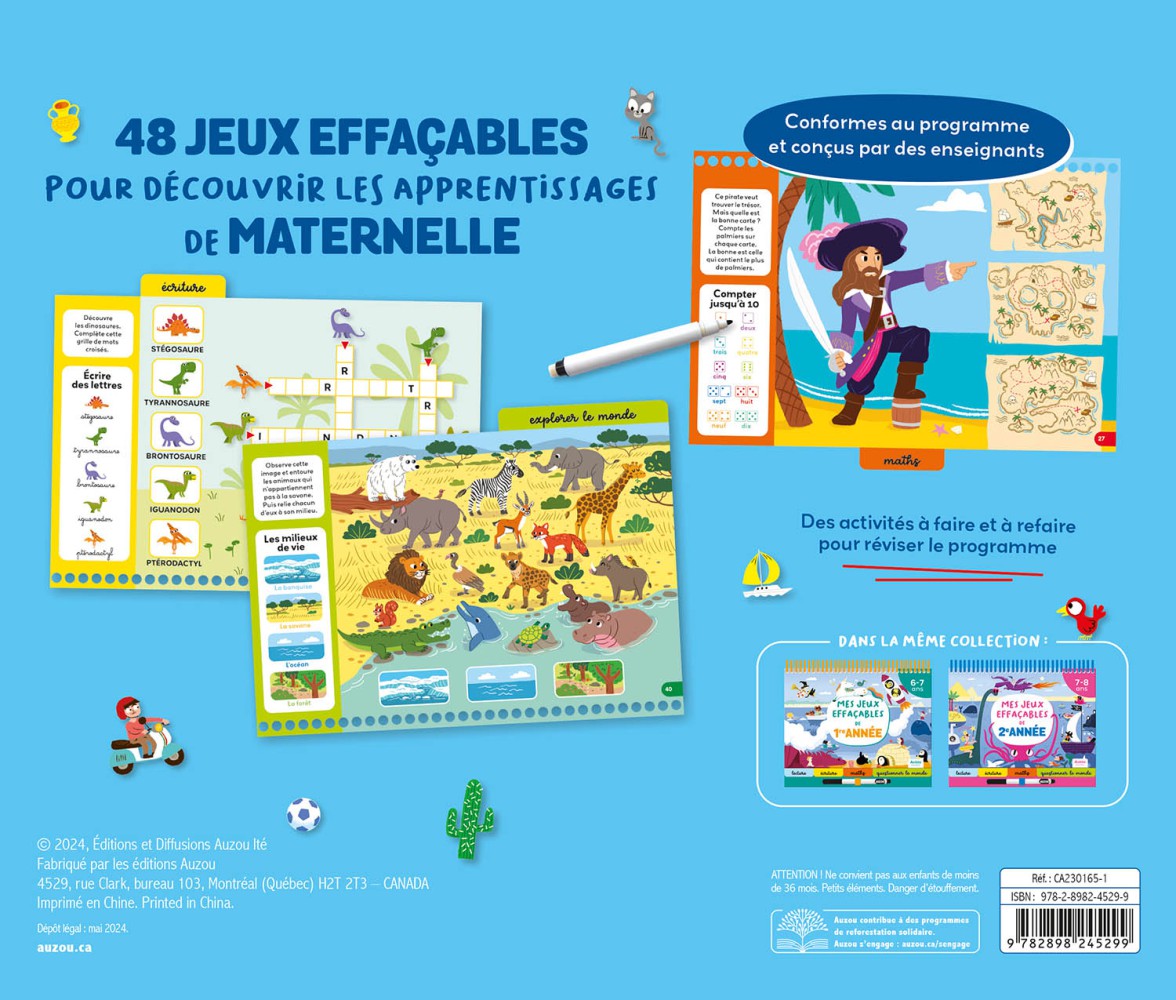 Mes Jeux Effaçables De Maternelle