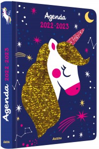 Agenda sequins licorne 2022-2023