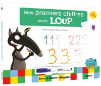 Livre ardoise - Mes premiers chiffres avec loup