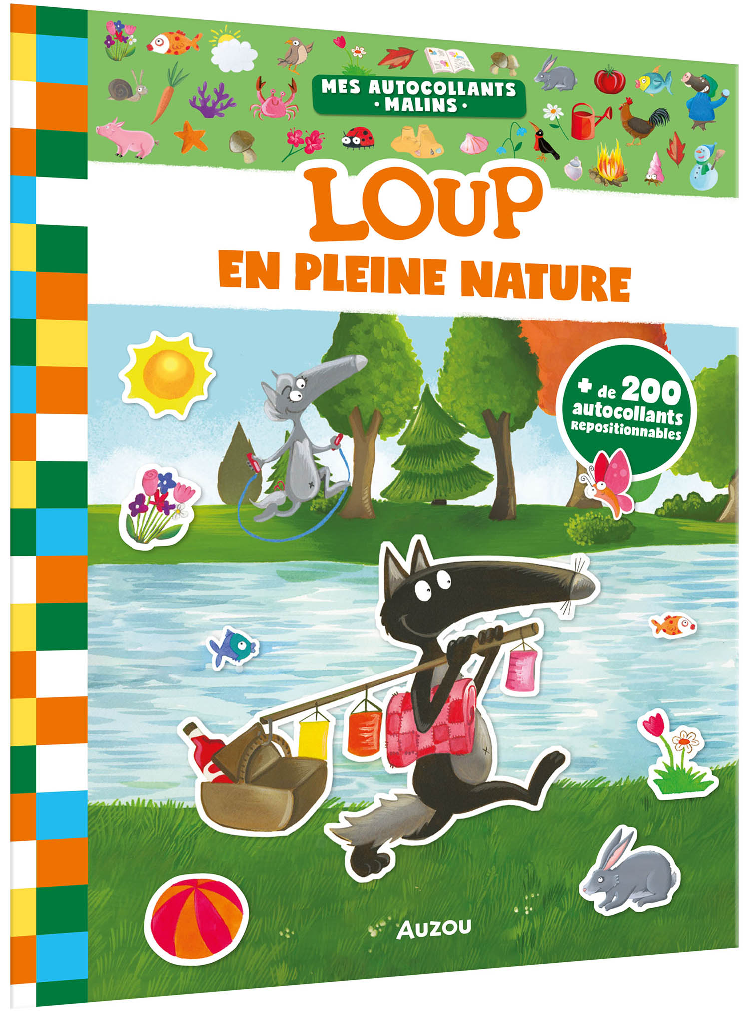 Mes Autocollants Malins - Loup - En Pleine Nature