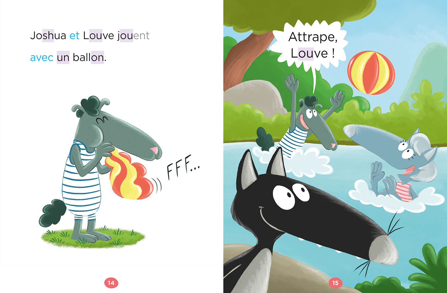 Mes Premières Lectures Avec Loup : Tous À L'eau !  Niveau 1