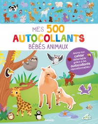 500 autocollants - bébés animaux