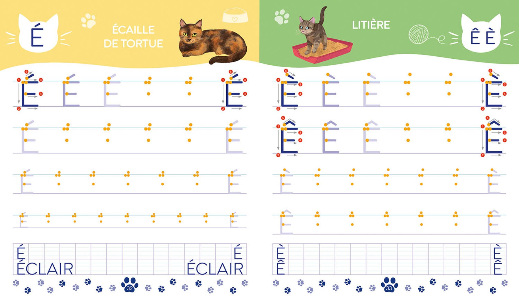 Mon Cahier D'écriture - Lettres Bâtons - Les Chats