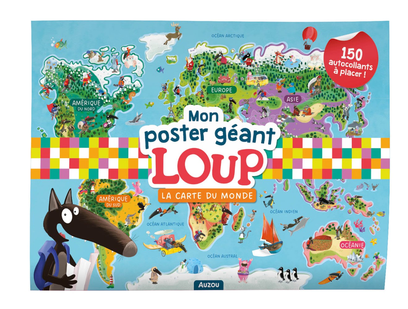 Mon Poster Géant Loup - La Carte Du Monde