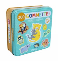 Boîte de gommettes métal - Les bébés animaux